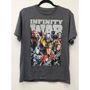 Marvel Avengers Boys Tee Dark Gray Infinity Wars Size XL